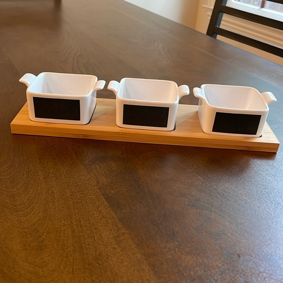 3 section condiment tray by Pier 1 imports - Picture 1 of 4